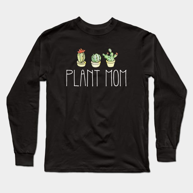 Plant Mom Long Sleeve T-Shirt by bubbsnugg